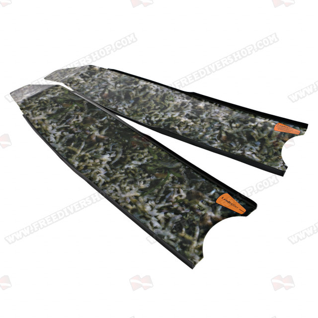 Leaderfins Gray Camo Freediving and Spearfishing Fins 