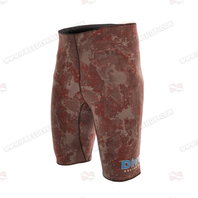 Divein Brown Camo Neoprene Bermuda Shorts