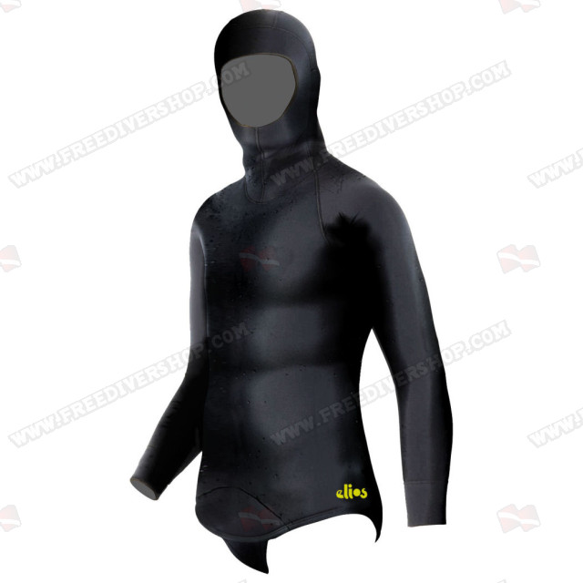 Elios Smoothskin Black Hoodie Jacket