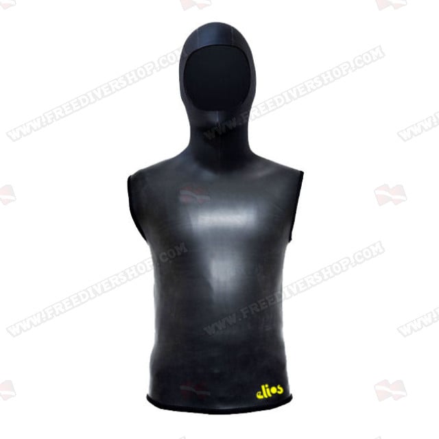 Elios Smoothskin Black Hoodie Dive Vest