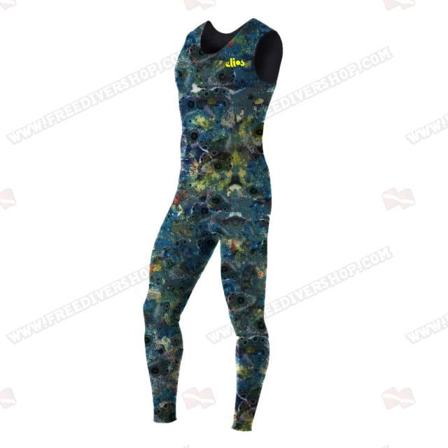 Elios Blue Reef Camouflage Long John Pants