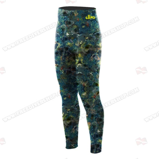 Elios Blue Reef Camouflage High Waist Pants