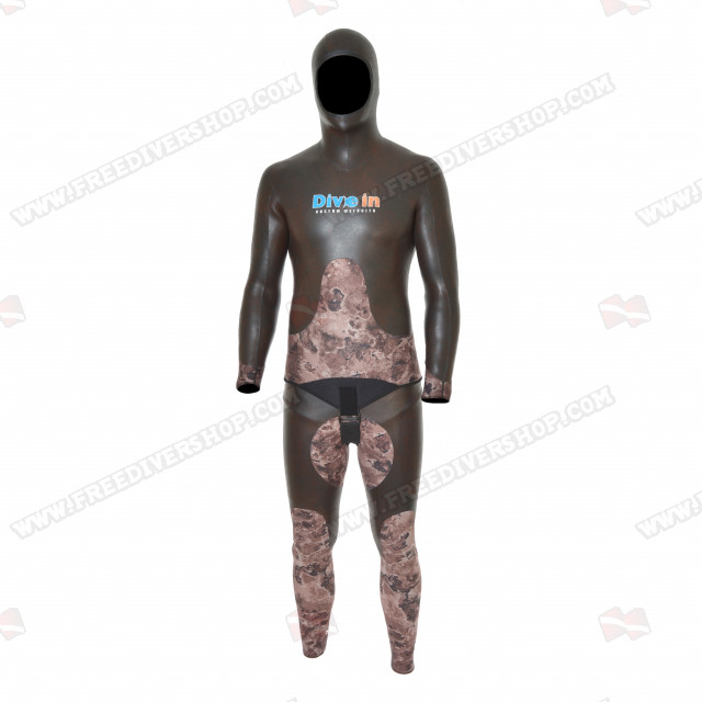 Divein Combo Brown Camouflage Wetsuit