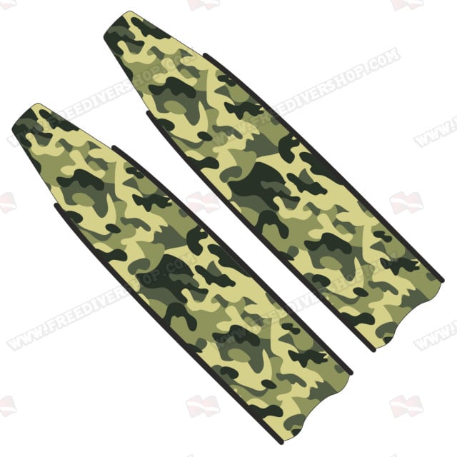 Iceberg Green Camo Freediving Blades