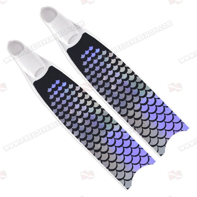 Leaderfins Carbon Rainbow Mirror Fins - Limited Edition