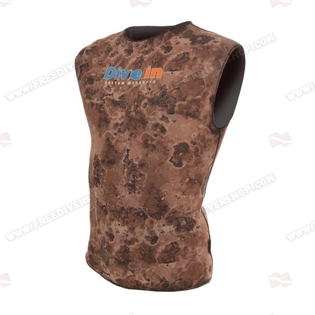 Divein Brown Neoprene Vest