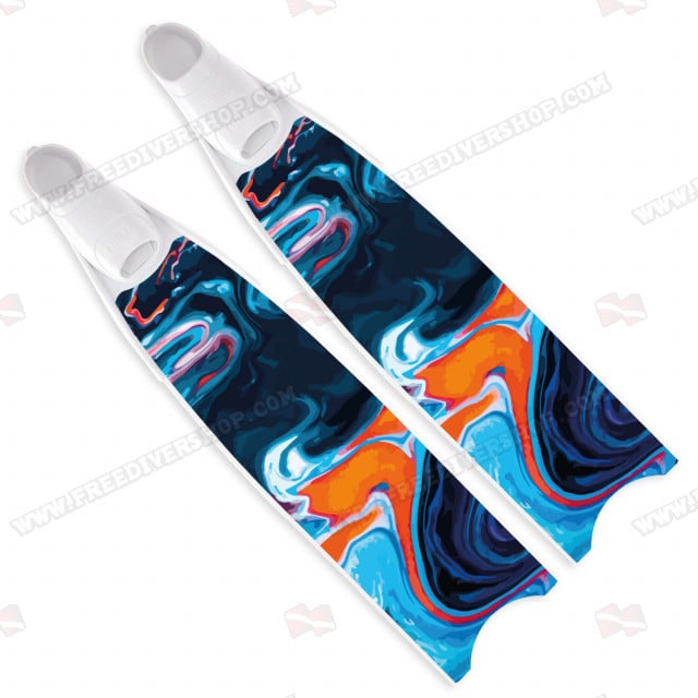 Limietd Edition - Leaderfins Neon Marble Fins