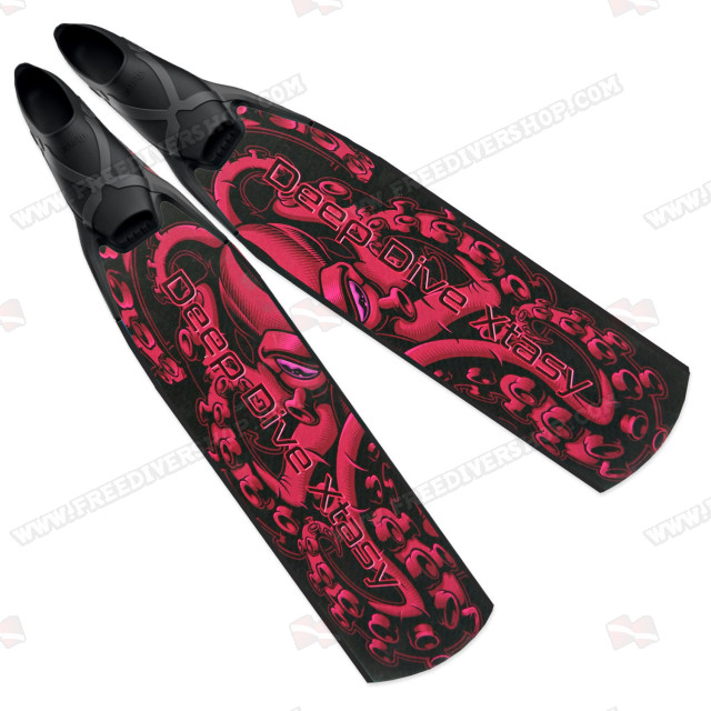 Deep Dive Xtasy Red Octopus Performance Carbon Fins