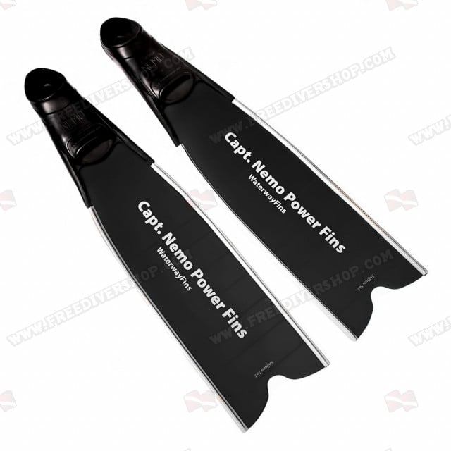 WaterWay Capt. Nemo Power Fins Fiberglass - Black Blades