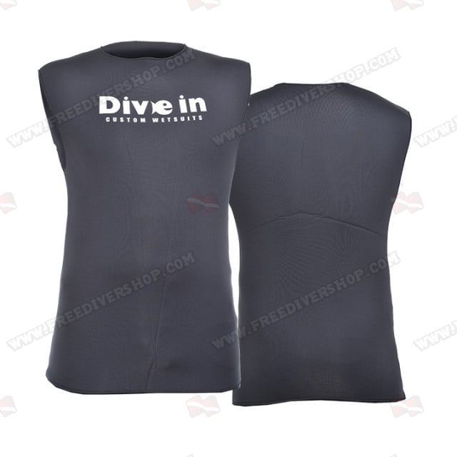 Divein Black Neoprene Dive Vest
