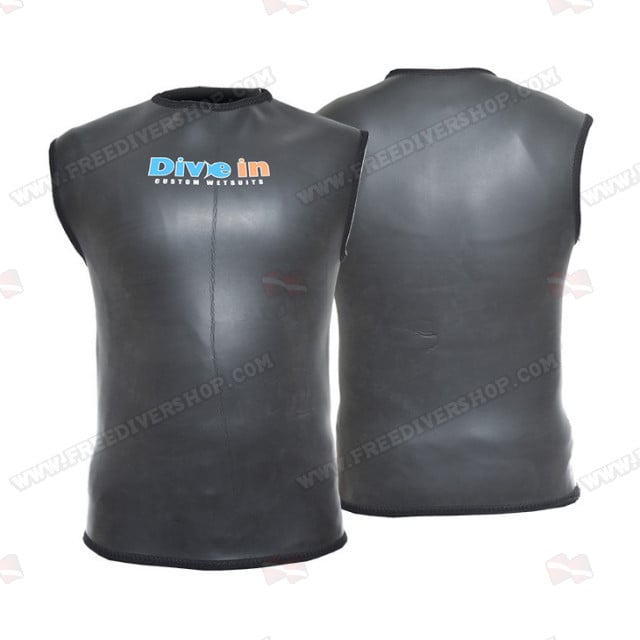 Divein Black Smoothskin Neoprene Dive Vest