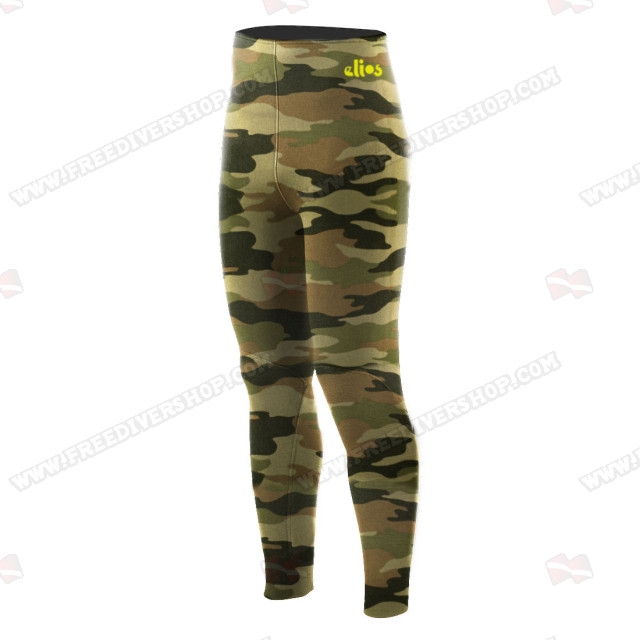 Elios Shaca / Marrone Camouflage High Waist Pants