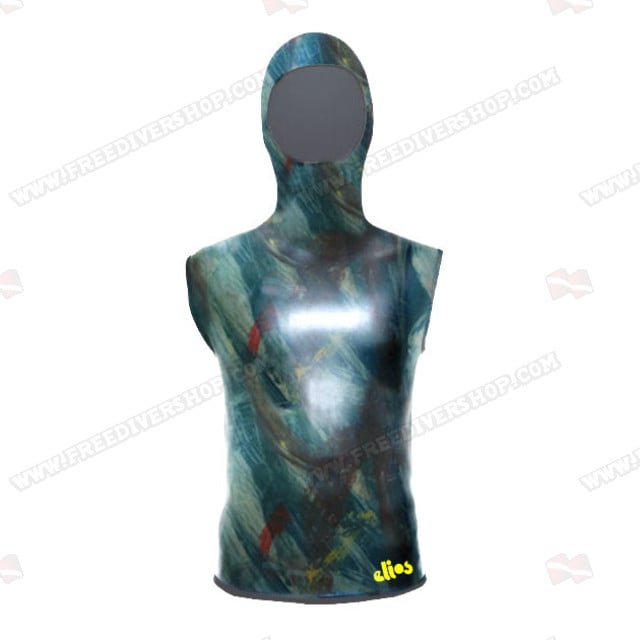 Elios Smoothskin Benthos Camouflage Hoodie Dive Vest