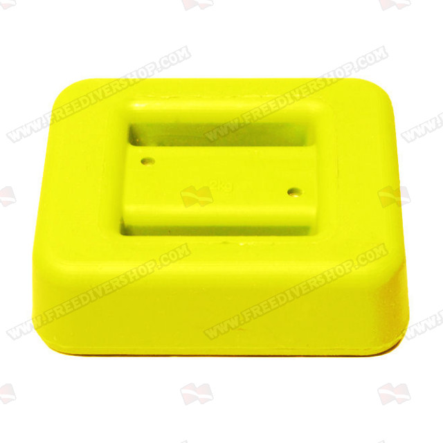 2 kg / 4.4 lbs Black Rubber Coated Belt Weight