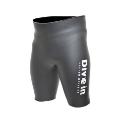 Divein Black Smoothskin Neoprene Bermuda Shorts