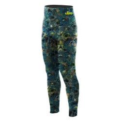 Elios Blue Reef Camouflage High Waist Pants