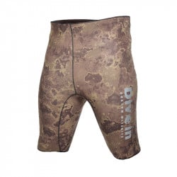 Divein Green Camo Neoprene Bermuda Shorts