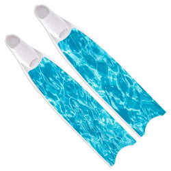 Leaderfins Pure Carbon Blue Camo Fins