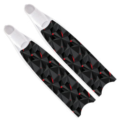 Leaderfins Red Polygon Fins