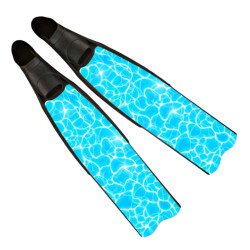 Iceberg Blue Camo Freediving Fins