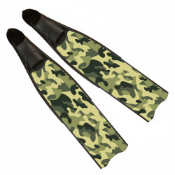 Iceberg Green Camo Freediving Fins