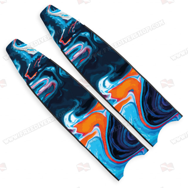 Leaderfins Neon Marble Blades - Limited Edition