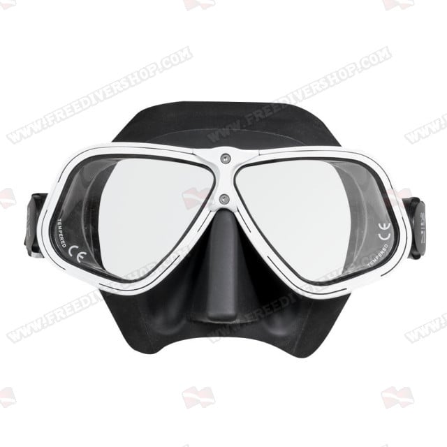 29/71 White Ergonomic Freediving Mask