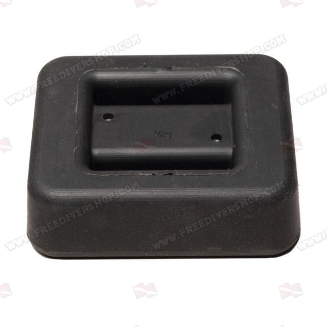 2 kg / 4.4 lbs Black Rubber Coated Belt Weight