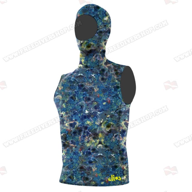 Elios Blue Reef Camouflage Hoodie Dive Vest