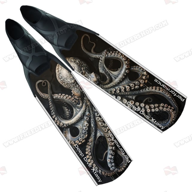 Deep Dive Xtasy Grey Octopus Performance Carbon Fins
