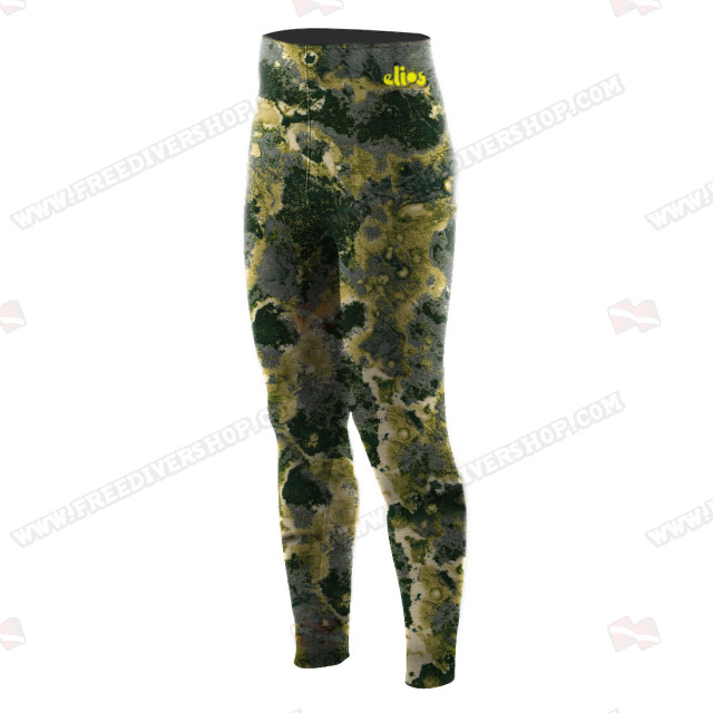 Elios Green Reef Camouflage High Waist Pants