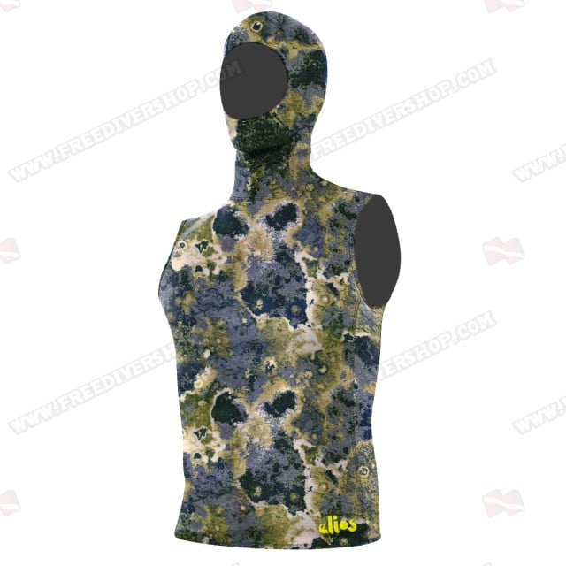 Elios Green Reef Camouflage Hoodie Dive Vest