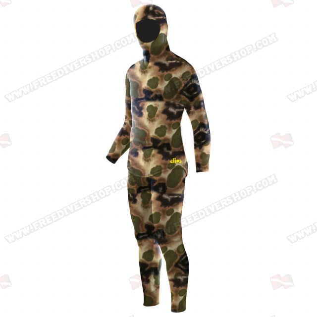 Elios Classic Brown Hydro Camouflage - Tailor Made Wetsuit