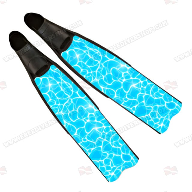 Iceberg Blue Camo Freediving Fins