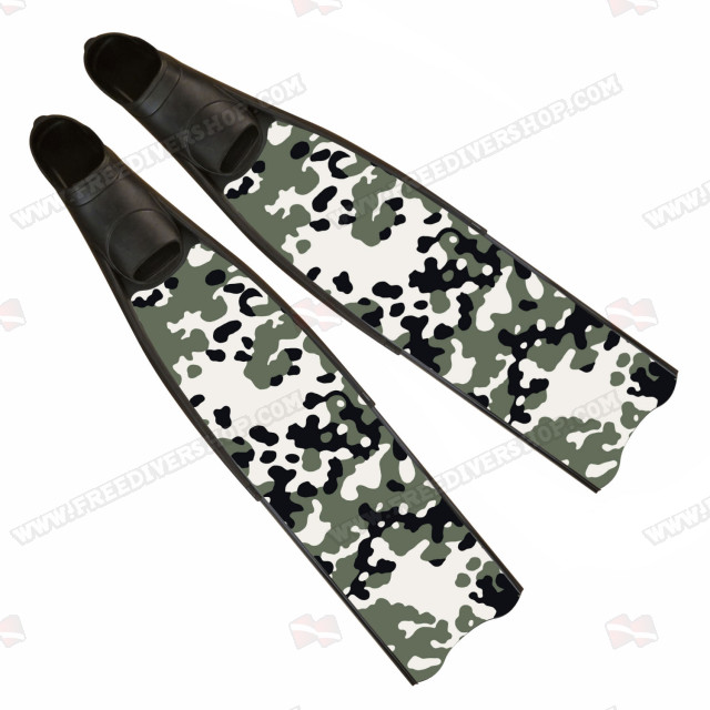 Iceberg Winter Camo Freediving Fins