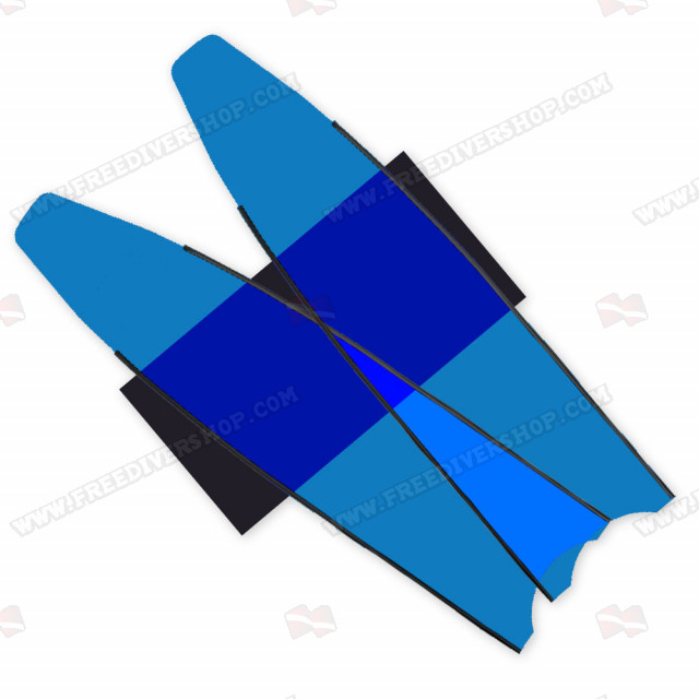 Leaderfins Neon Blue Blades - Limited Edition