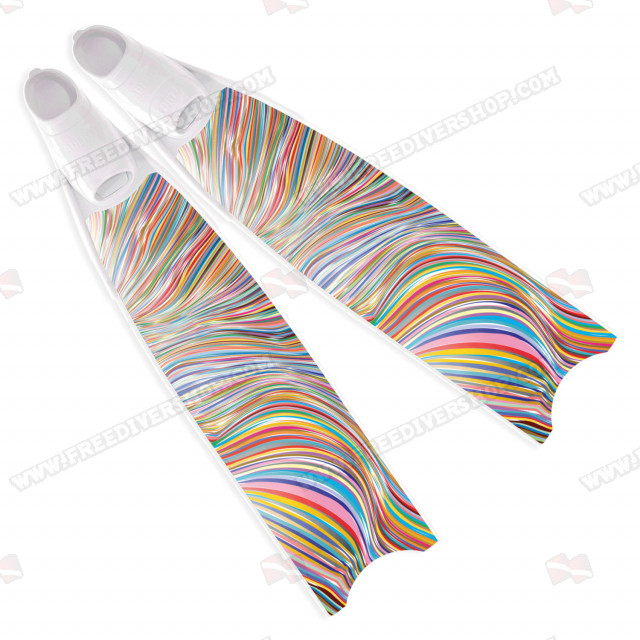 Leaderfins Neon Rainbow Fins - Limited Edition