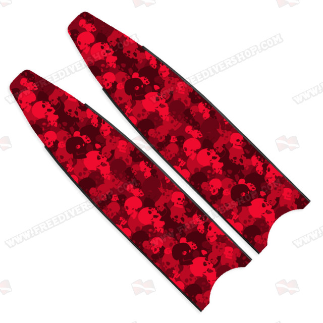 Leaderfins Red Skull Blades - Limited Edition