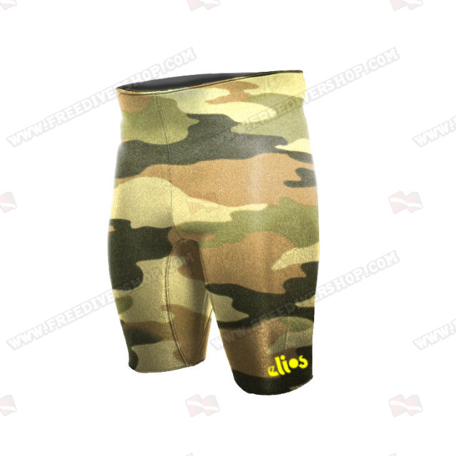 Elios Shaca / Marrone Camouflage Bermuda Pants