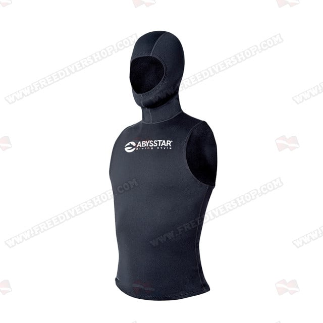 Abysstar Black Hoodie Dive Vest