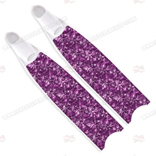 Leaderfins Violet Sparkle Fins - Limited Edition