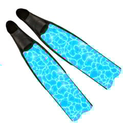 Iceberg Blue Camo Freediving Fins