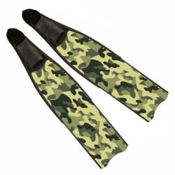 Iceberg Green Camo Freediving Fins
