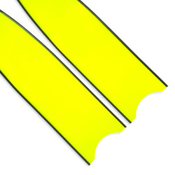 Leaderfins Neon Yellow Ice Fin Blades