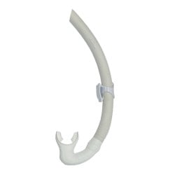 Leaderfins L1 White Flexible Snorkel