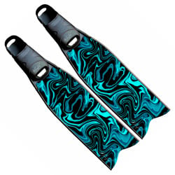 Mocco Blue Onyx Compact Freediving Fins