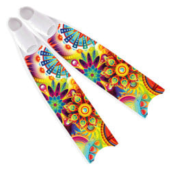 Leaderfins Neon Psychedelic Fins - Limited Edition