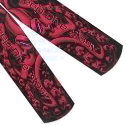 Deep Dive Xtasy Red Octopus Power Carbon Blades