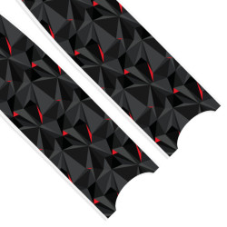 Leaderfins Red Polygon Blades