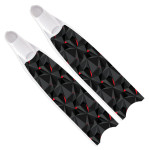 Leaderfins Red Polygon Fins - Limited Edition